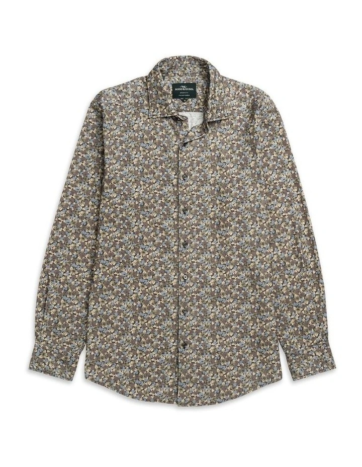 Pakington Long Sleeve Sports Fit Shirt in Elderberry image 4