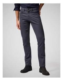 Motion Melange Straight Fit Long Leg Jean in Navy