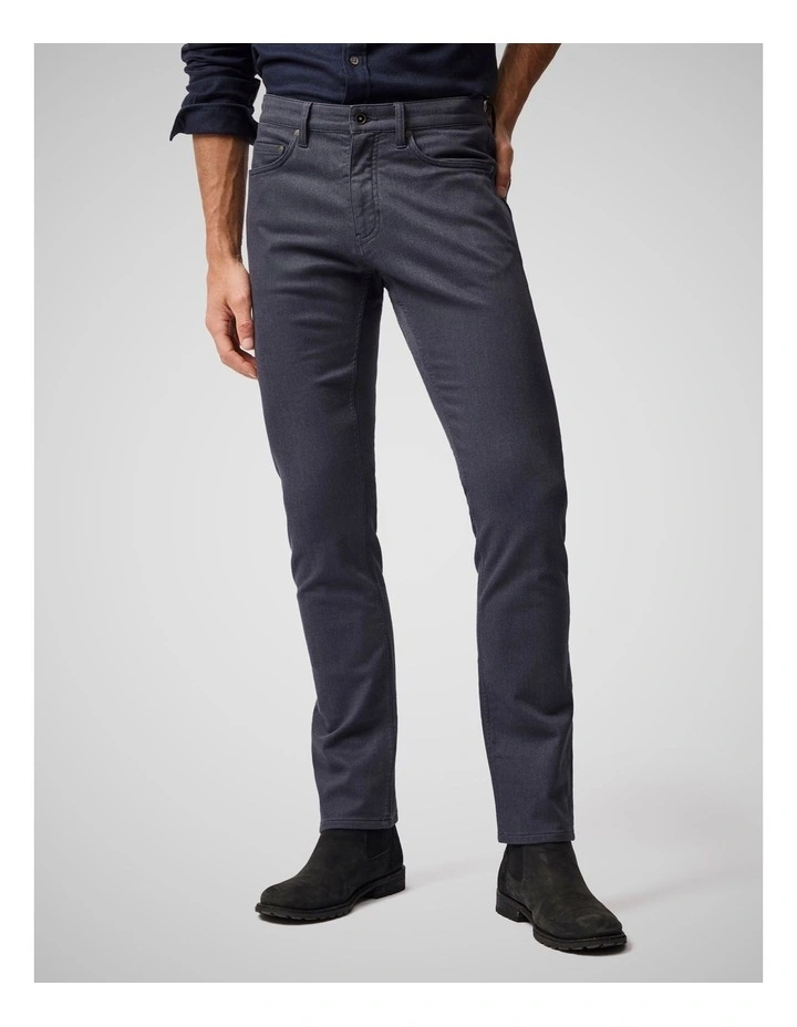 Motion Melange Straight Fit Long Leg Jean in Navy image 1