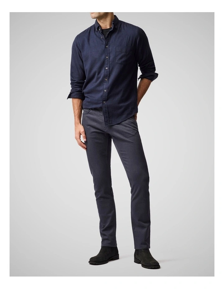 Motion Melange Straight Fit Long Leg Jean in Navy image 2