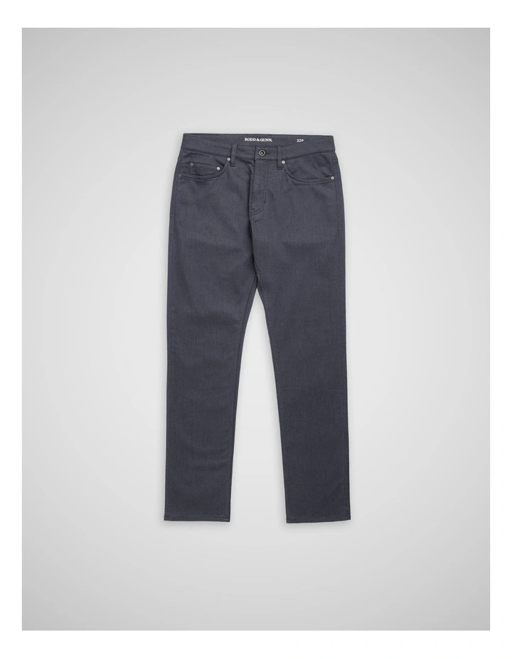 Motion Melange Straight Fit Long Leg Jean in Navy image 4