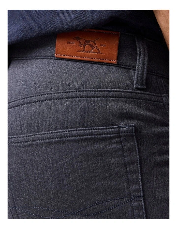 Motion Melange Straight Fit Long Leg Jean in Navy image 6