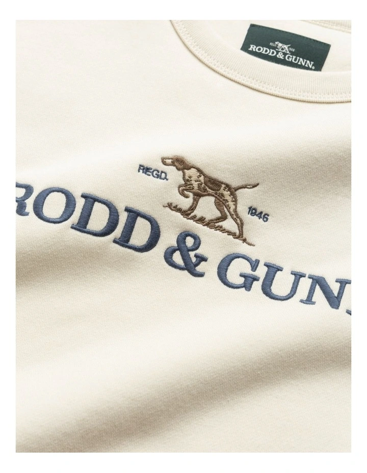 Gunn Logo Sweat in Sand image 4