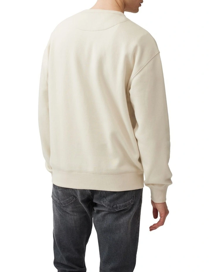 Gunn Logo Sweat in Sand image 5