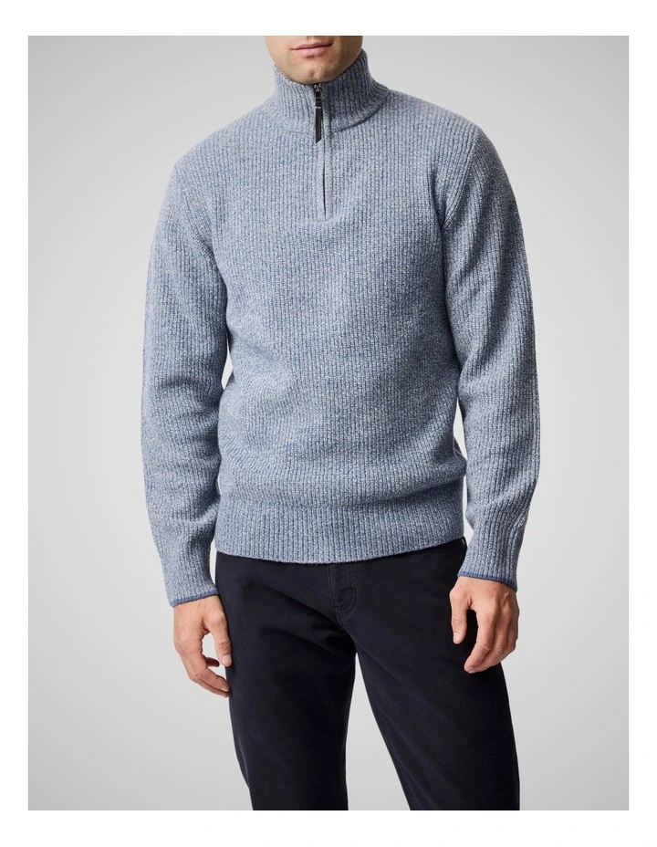 Robbies Road Knit Sweater in Surf image 1