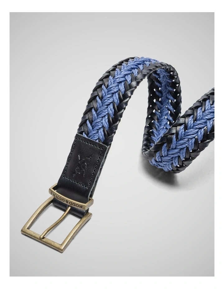 Eastbourne Weave Belt in Navy image 3
