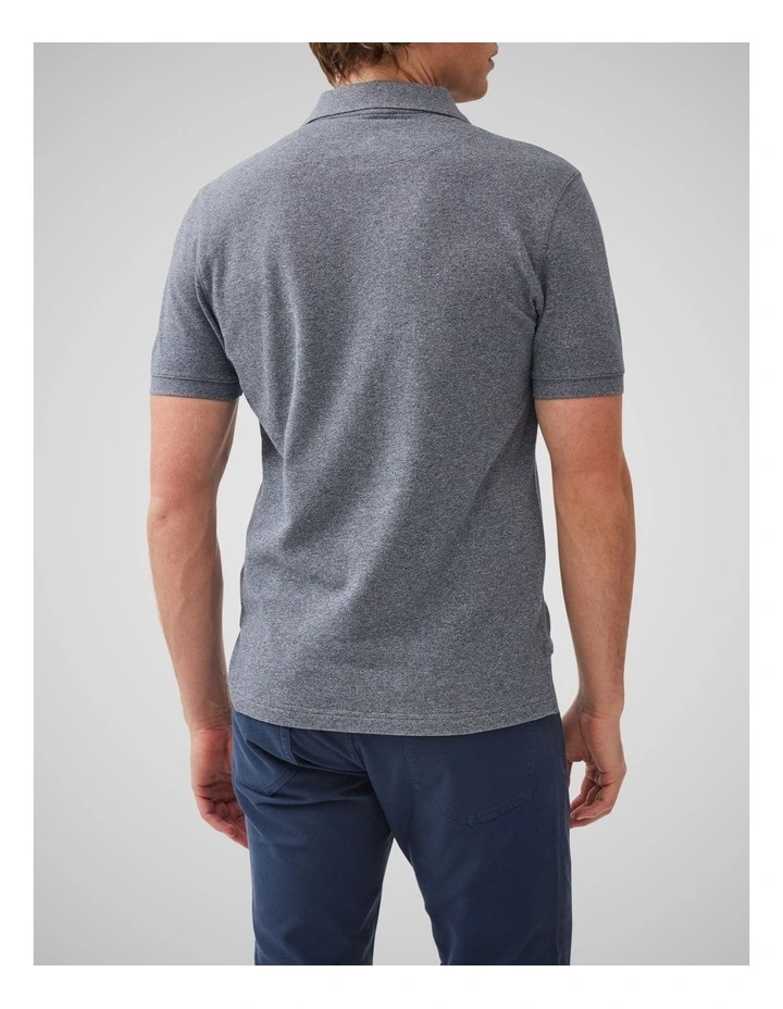 The Gunn Sports Fit Polo in Denim image 3