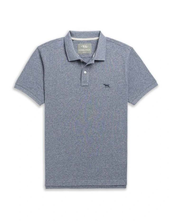 The Gunn Sports Fit Polo in Denim image 4
