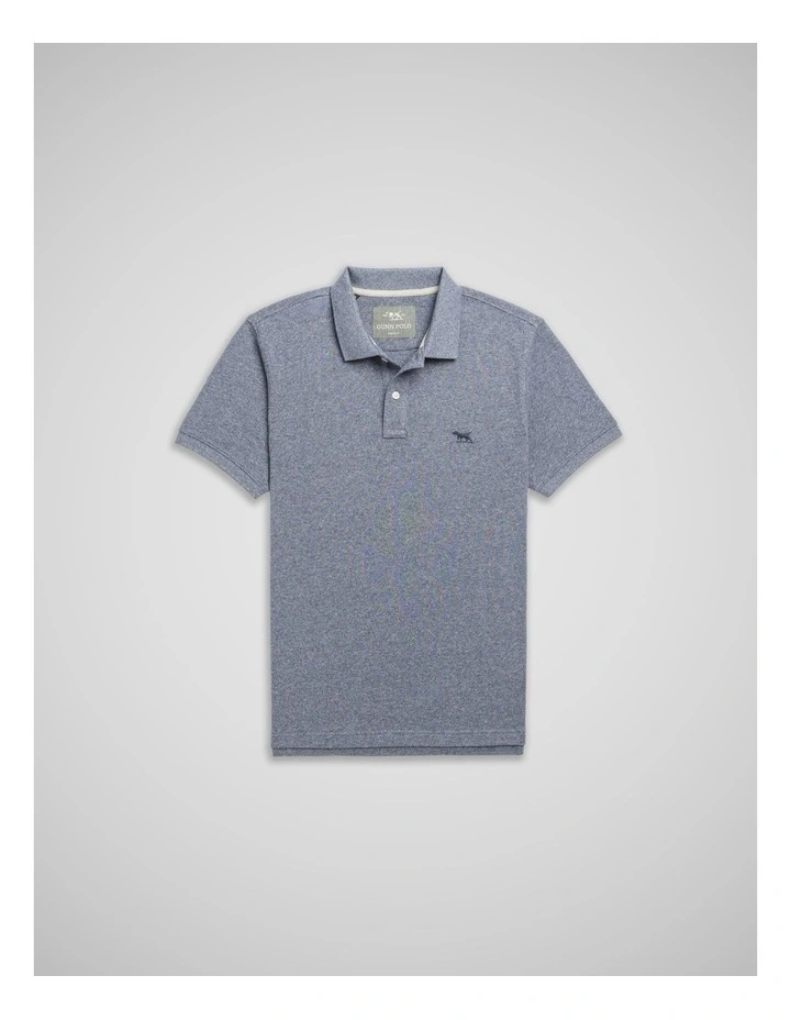 The Gunn Sports Fit Polo in Denim image 4