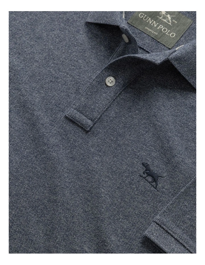 The Gunn Sports Fit Polo in Denim image 5