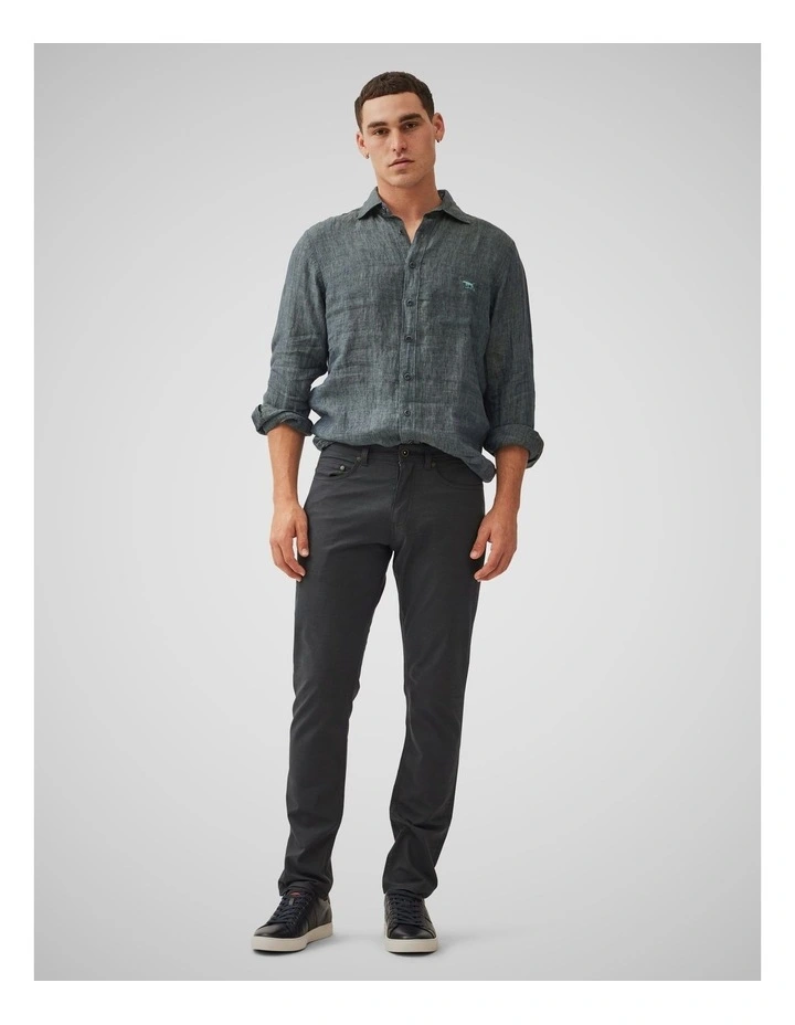 Gunn Straight Fit Jean Regular Leg in Granite image 2