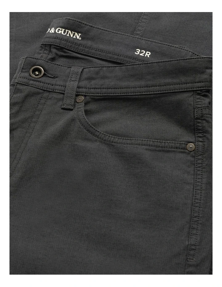 Gunn Straight Fit Jean Short Leg in Granite image 5