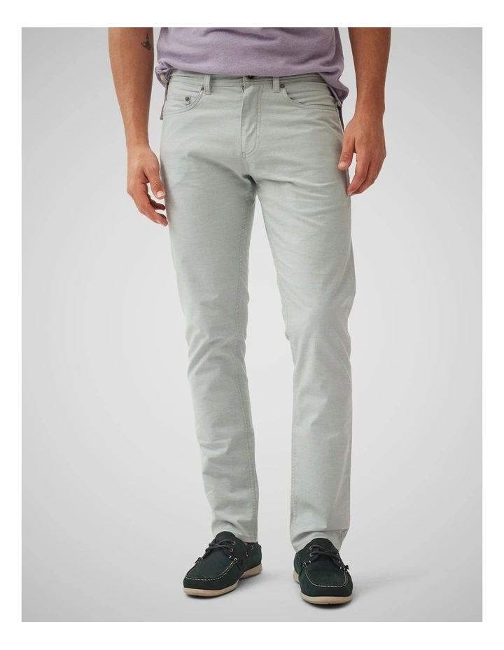 Gunn Straight Fit Jean Short Leg in Dove image 1