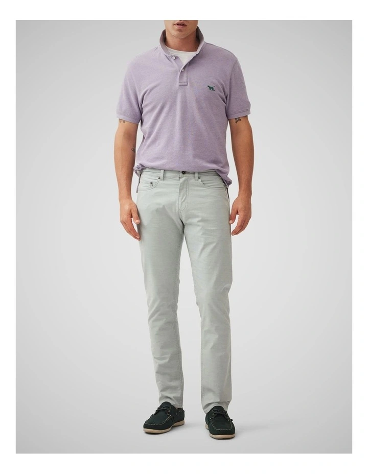 Gunn Straight Fit Jean Short Leg in Dove image 2