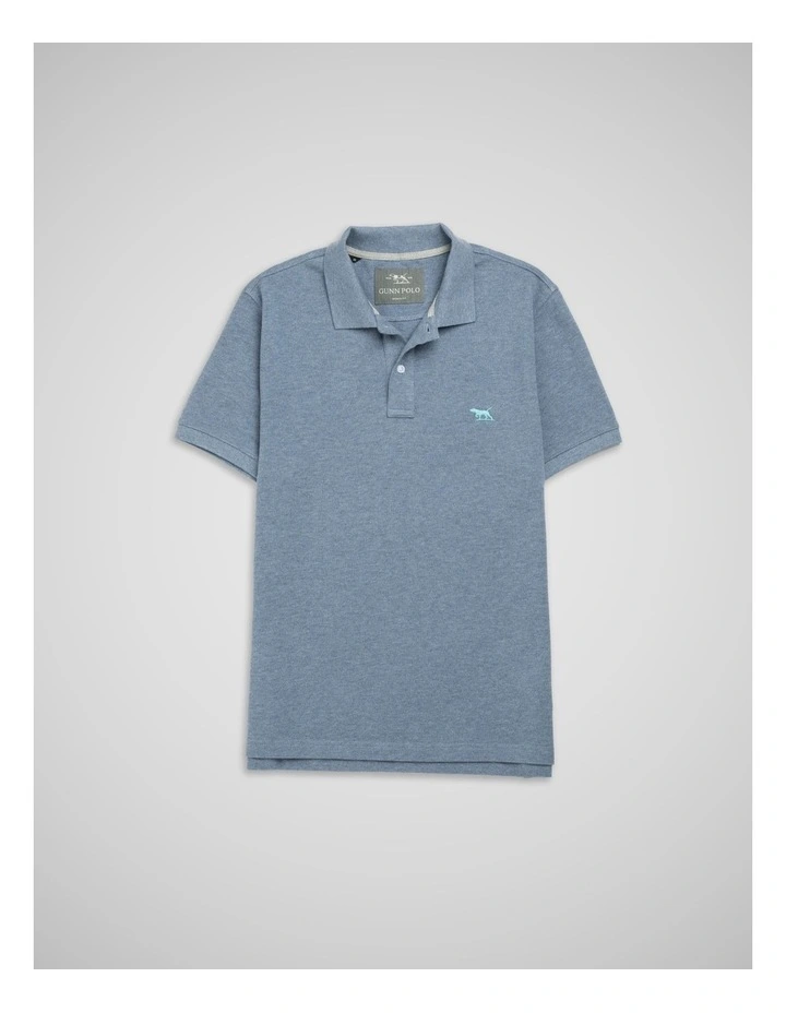 The Gunn Sports Fit Polo in Steel Blue image 4