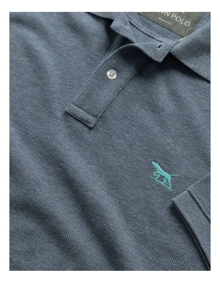 The Gunn Sports Fit Polo in Steel Blue image 5