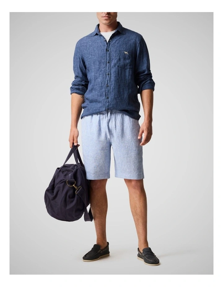 Coromandel 2 Long Sleeve Sports Fit Shirt in Marine image 2