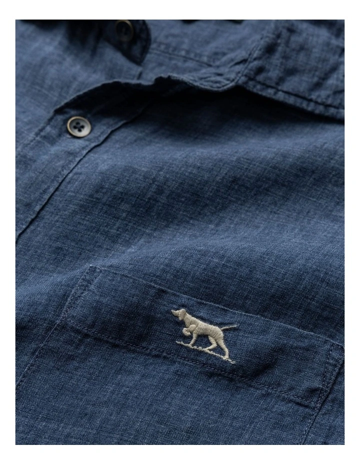 Coromandel 2 Long Sleeve Sports Fit Shirt in Marine image 5