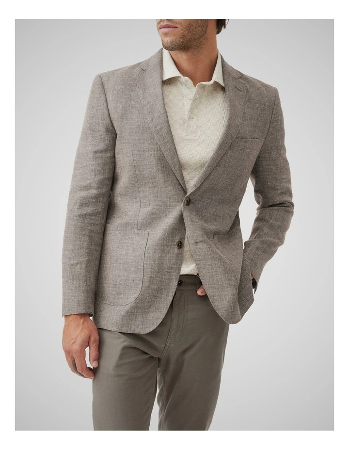 The Cascades Sports Fit Jacket in Mink image 1