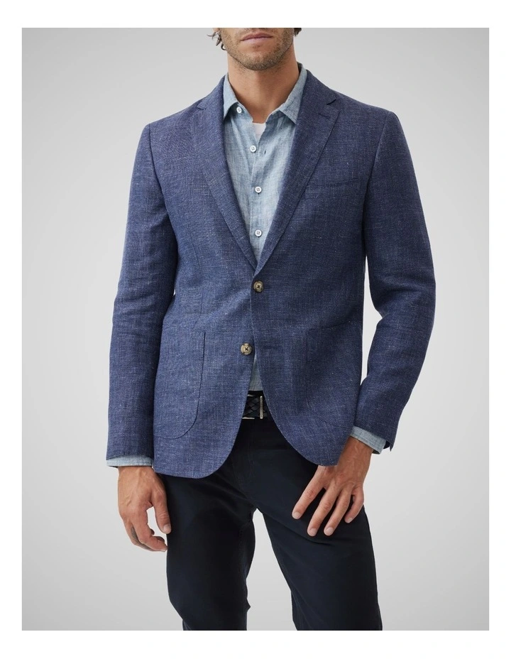 The Cascades Sports Fit Jacket in Bluestone image 1