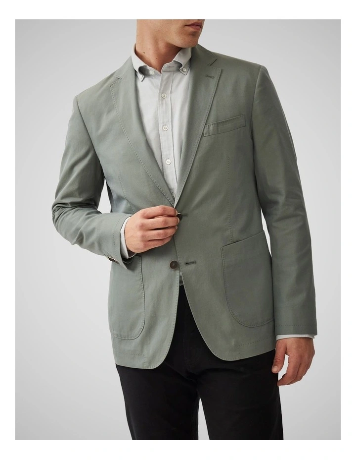 The Cascades Sports Fit Jacket in Sage image 1