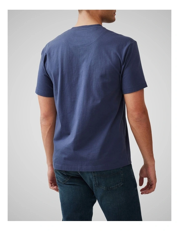 The Peaks Logo Tee in Vintage Navy image 3