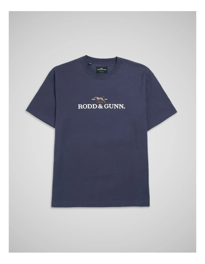 The Peaks Logo Tee in Vintage Navy image 4
