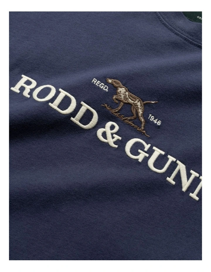 The Peaks Logo Tee in Vintage Navy image 5