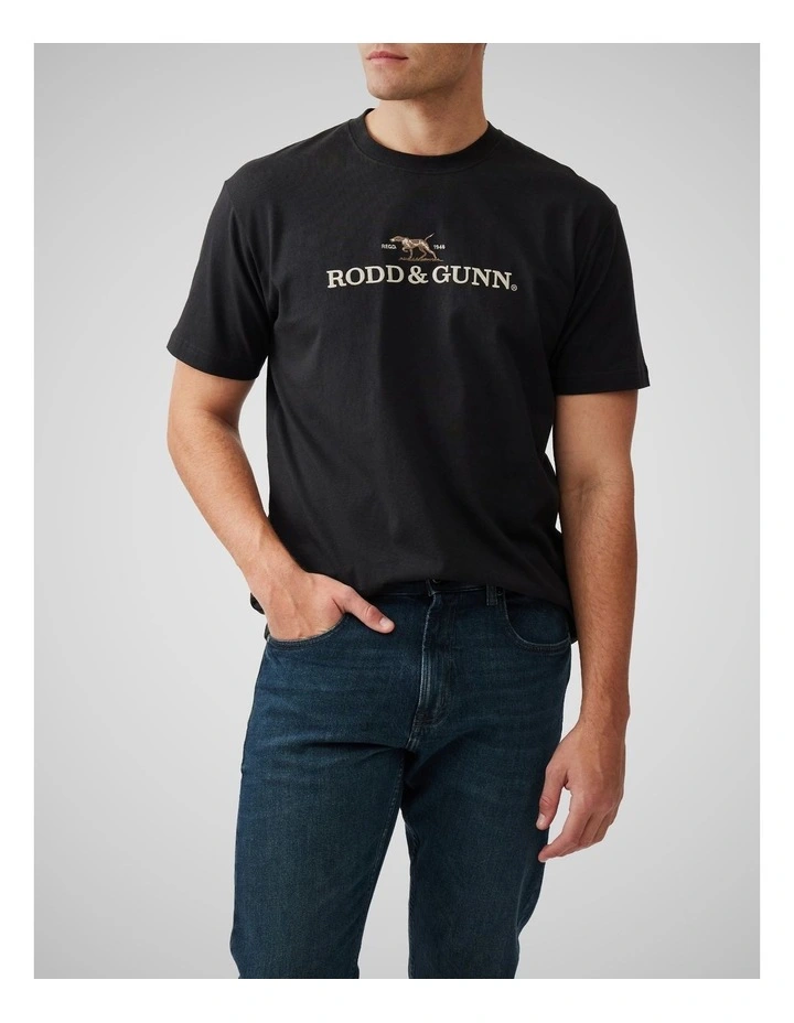 The Peaks Logo Tee in Onyx image 1