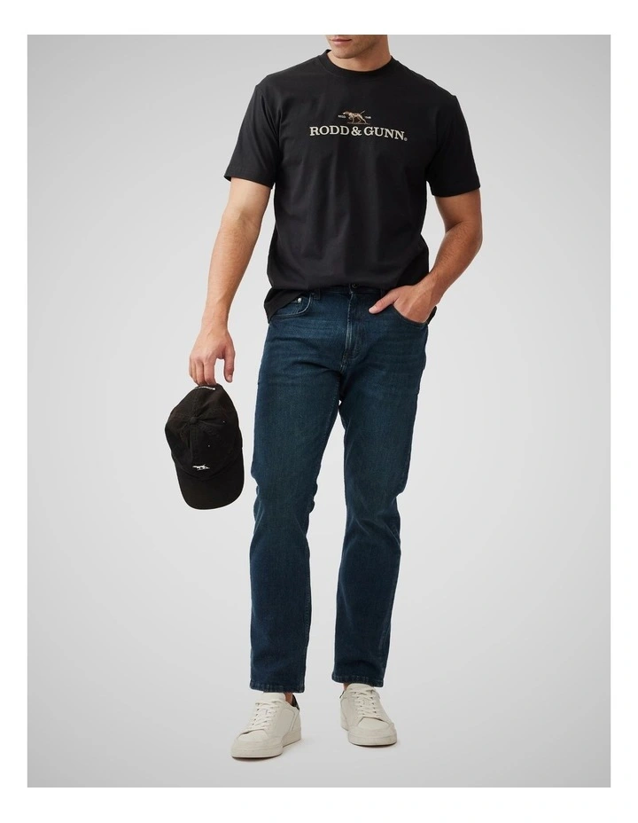 The Peaks Logo Tee in Onyx image 2