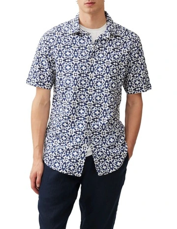 Palliser Bay Short Sleeve Shirt in Indigo