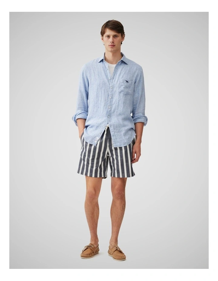 Coromandel 2 Long Sleeve Sports Fit Shirt in Denim image 2