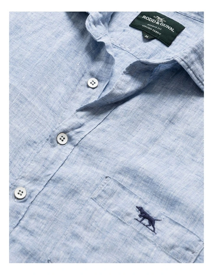 Coromandel 2 Long Sleeve Sports Fit Shirt in Denim image 5