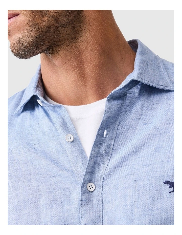 Coromandel 2 Long Sleeve Sports Fit Shirt in Denim image 6