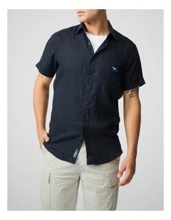 Cathedral Cove Short Sleeve Sports Fit Shirt in Midnight
