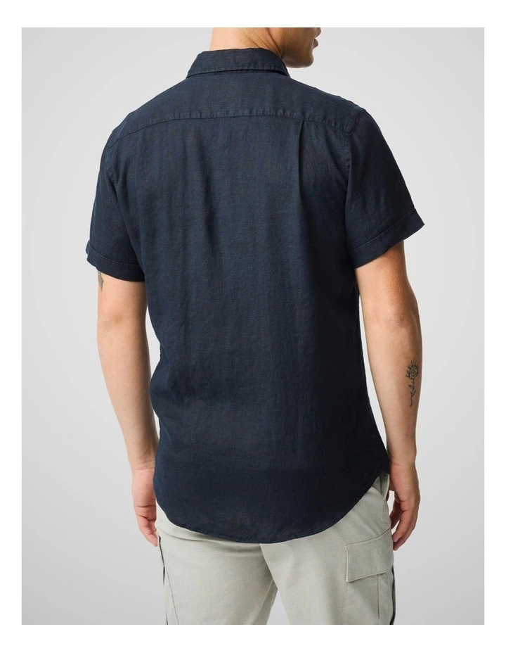 Cathedral Cove Short Sleeve Sports Fit Shirt in Midnight image 3
