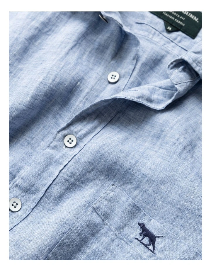 Cathedral Cove Short Sleeve Sports Fit Shirt in Denim image 5