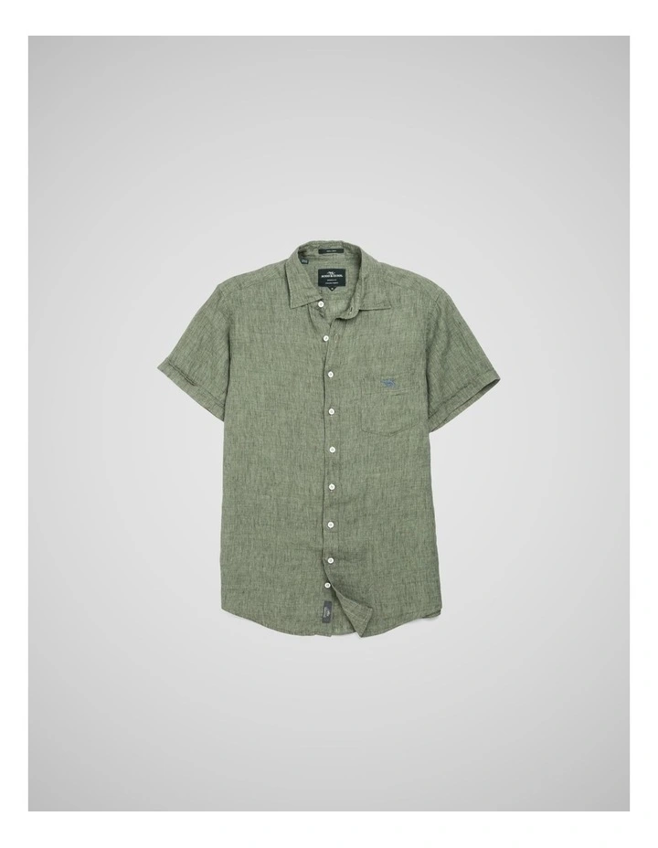 Cathedral Cove Short Sleeve Sports Fit Shirt in Kelp image 4