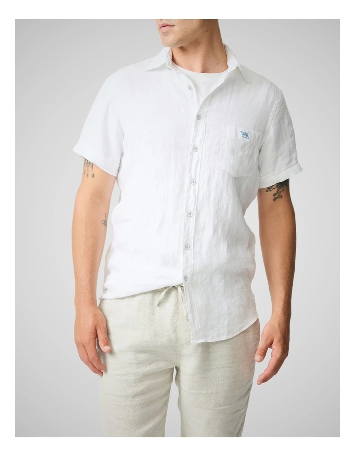 Cathedral Cove Short Sleeve Sports Fit Shirt in Snow image 1