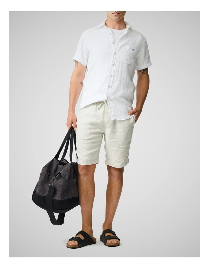 Cathedral Cove Short Sleeve Sports Fit Shirt in Snow image 2