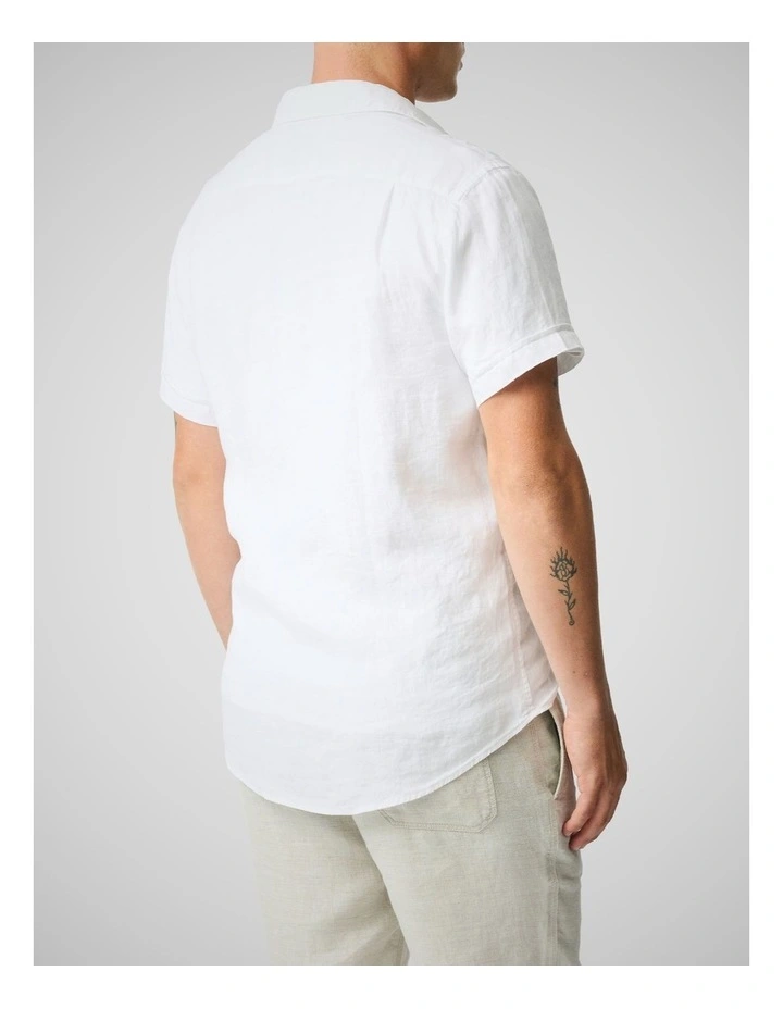 Cathedral Cove Short Sleeve Sports Fit Shirt in Snow image 3