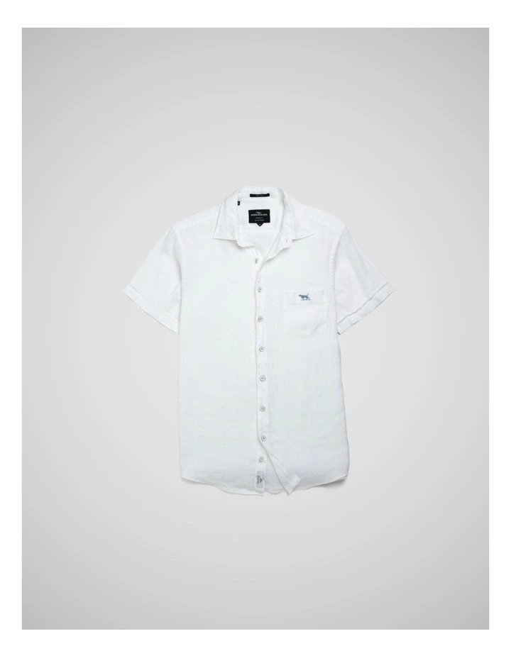Cathedral Cove Short Sleeve Sports Fit Shirt in Snow image 4