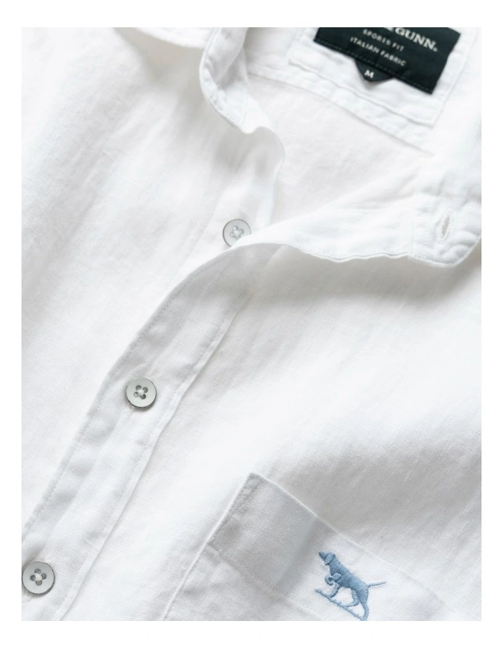 Cathedral Cove Short Sleeve Sports Fit Shirt in Snow image 5