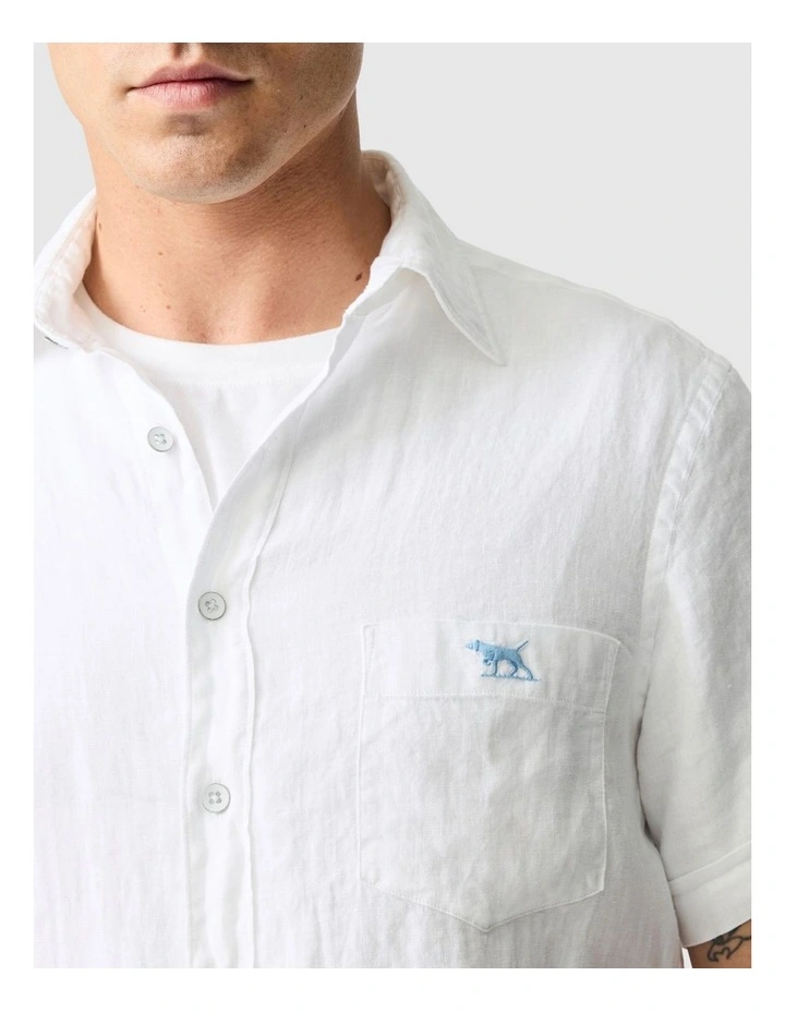 Cathedral Cove Short Sleeve Sports Fit Shirt in Snow image 6
