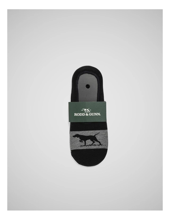Gunner Lo Show Sock 3 Pack in Nero/Grey image 2