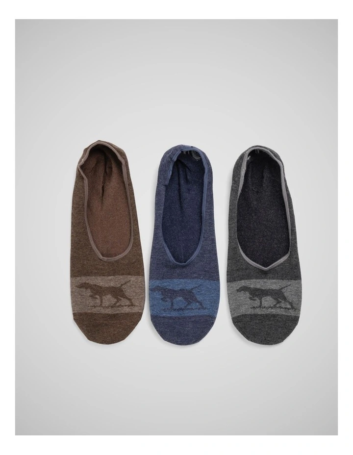 Gunner Lo Show Sock 3 Pack in Dark Wash image 3
