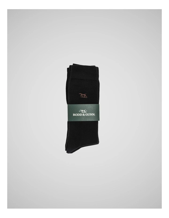 Dry Plains Three Pack Socks in Onyx image 2