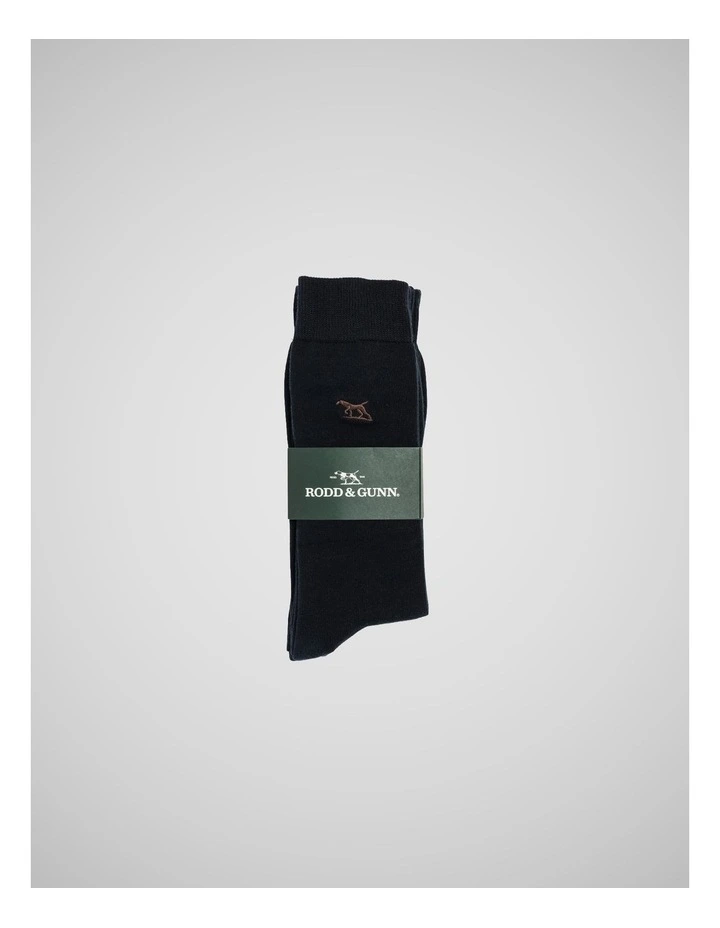 Dry Plains Three Pack Socks in Marine image 2