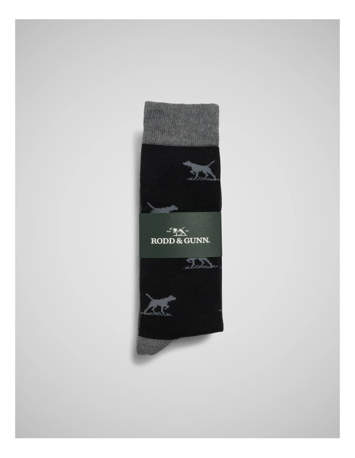 Dogs-A-Plenty Three Pack Socks in Biz Multi image 2