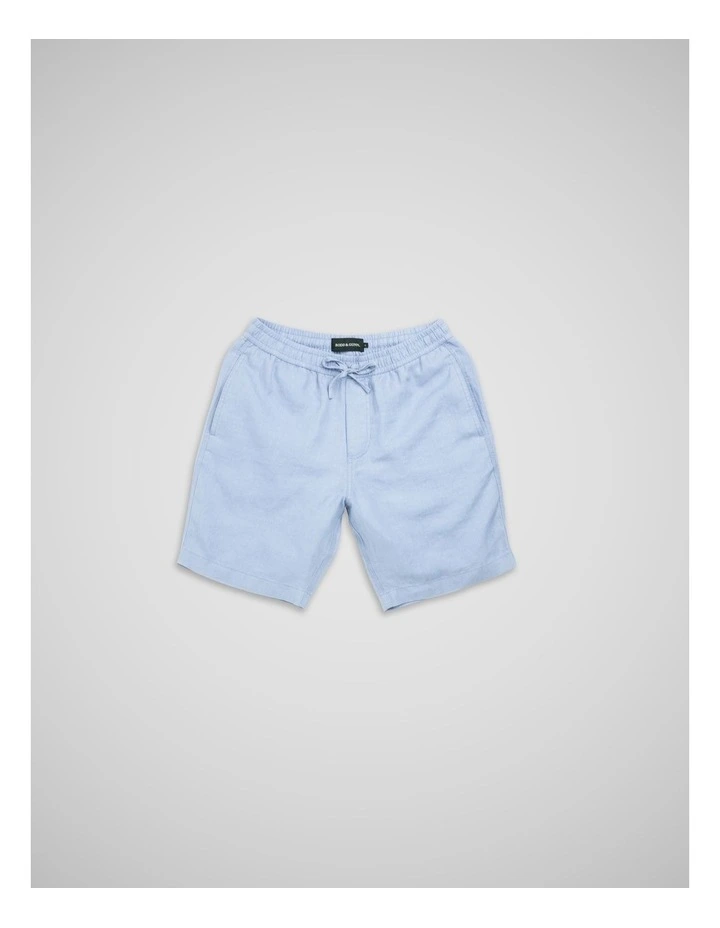 Linen 9 inch Resort Short in Chambray image 4